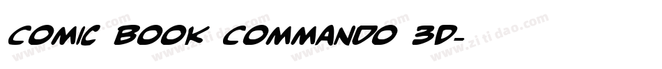 Comic Book Commando 3D字体转换